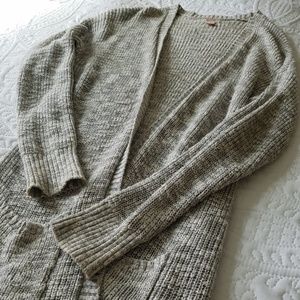 Pale grey cotton cardigan